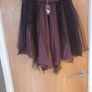 Precious A-Wear  Burgundy & Black Lace Look Skirt. S. 14..   B.N.W.T. Image 2