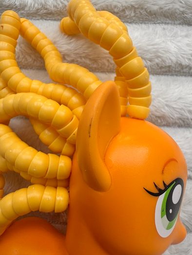 My Little Pony Explore Equestria Cutie Twisty-Do AppleJack Hair Play MLP approx. 14 cm. Used Please see photos