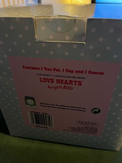 Brand New Love Hearts Teapot