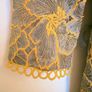 Brand New Lace Occasion Dress, UK Size 10, Mustard Yellow Floral Lace Image 3