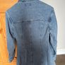Long Sleeve Cinched Waist Denim Dress Image 3