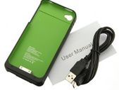1900mah Power Charger External Mobile Battery Case Cover For Apple iPhone 4 4S