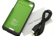 1900mah Power Charger External Mobile Battery Case Cover For Apple iPhone 4 4S