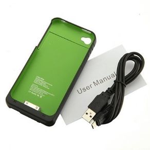 1900mah Power Charger External Mobile Battery Case Cover For Apple iPhone 4 4S