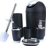 Set 6 Piece Accessory Bin Soap Dish Dispenser Tumbler Toothbrush Holder (black) Image 2