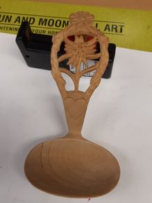 Wooden carved spoon