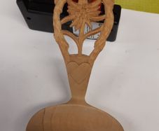 Wooden carved spoon