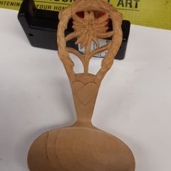 Wooden carved spoon