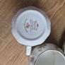 2 person Tea set with milk jug, sugar bowl and 2 side cake plates Image 3