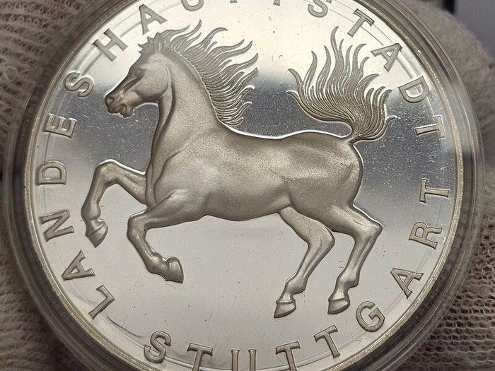Germany State Capital Stuttgart Silver Proof Medal The Lord Mayor