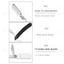 Shavette Straight Edge Razor 5x WILKINSON Shaving Razor Blades #2 Image 3