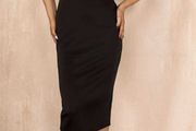 Girl in mind black dress