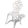 Bistro Chairs 2 pcs Cast Aluminium White Image 3