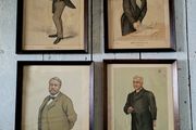 19th century set of four framed vanity fair Spy prints
