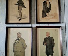 19th century set of four framed vanity fair Spy prints