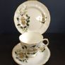Fabulous Arklow Pottery Bone China Trio in "Display-Only" Condition - a Lovely Floral Pattern in White, Yellow and Green. Image 3