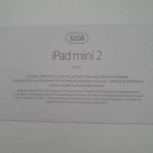 Apple iPad mimi Boxes .. (Empty Boxes)