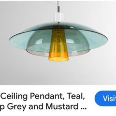 Ceiling glass pendant. Made.com . BNIB.