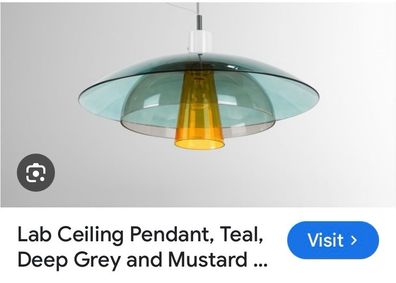 Ceiling glass pendant. Made.com . BNIB.