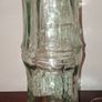 Collectable Bamboo Shaped Large Heavy Vase Green Recycled Glass. Image 3