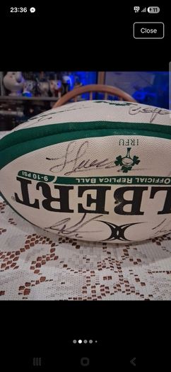 Signed ireland Gilbert rugby ball