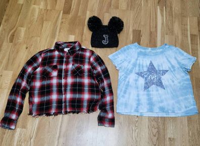 Justice Shirts and Beanie for Girls - Size Junior XL - 5 items