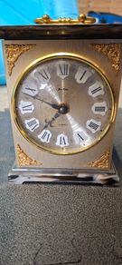 Vintage Bentima Brass Carriage Mantel Clock