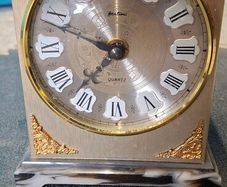 Vintage Bentima Brass Carriage Mantel Clock