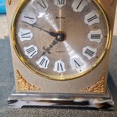 Vintage Bentima Brass Carriage Mantel Clock