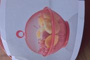 Livarno multifunctional Wire Mesh fruit Basket with Lid.  27 x 21 cm