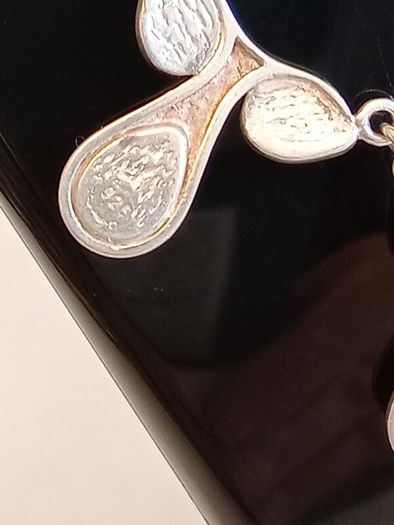 Vintage Sterling Silver and Amber Necklace