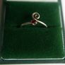Unisex Adjustable Garnet Ring, 925 Sterling Silver Wrap Ring, Spiral Thumb Ring, Snake Toe Ring (adjustable size) 0,9g Image 2