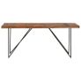Dining Table 180x90x76 cm Solid Acacia Wood Image 2