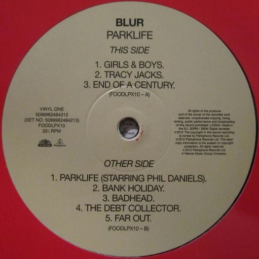 Blur  Parklife 2x Vinyl, LP, Album, Reissue, Remastered, Repress, Gatefold