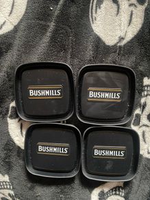 Bushmills metal coasters for glasses set of 4