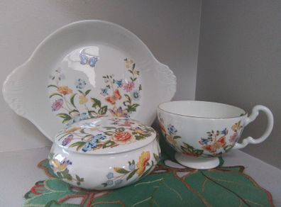 Three Pieces Aynsley Cottage Garden