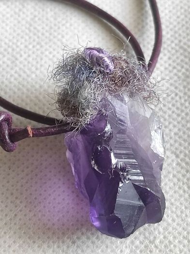 Amethyst pendant necklace