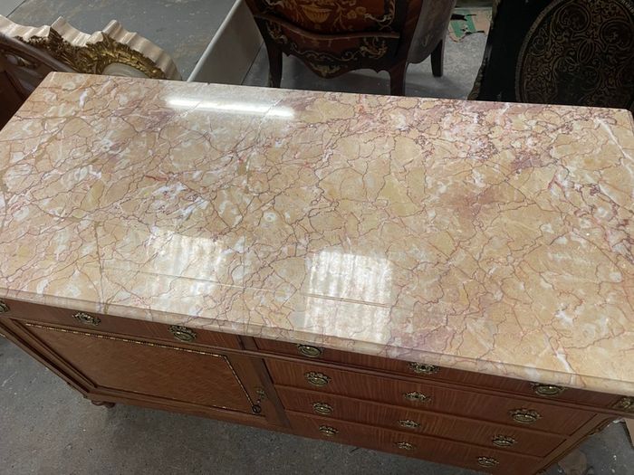 Old French marble topped washstand which could be used as as a sink unit.