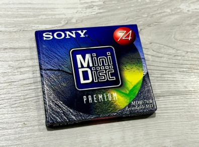Sony Mini Disc Premium 74 Sealed Recordable MD - MDW-74B