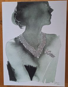 Art deco style print