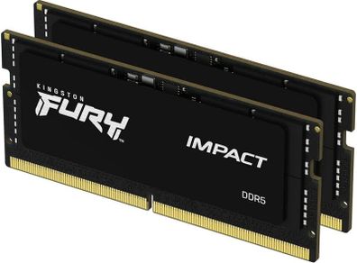Kingston Fury Impact 32GB (2 x 16GB) 6000MT/s DDR5 CL38 Laptop Gaming Memory