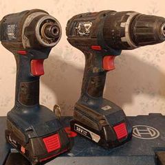 Bosch Professional hammer drill + impact driver drill set