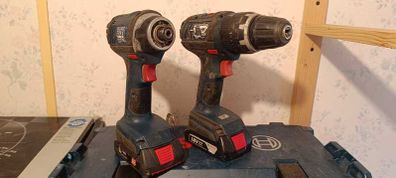 Bosch Professional hammer drill + impact driver drill set