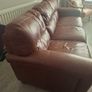 Brown Calf Leather Sofa for Sale Image 2
