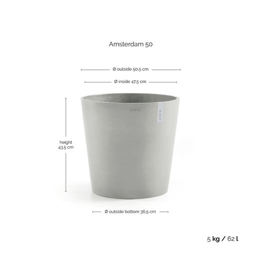Ecopots Amsterdam  Grey