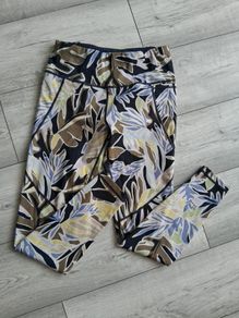Sweaty Betty Power Leggings (Small) Botanical Leaf Design (Full Length)