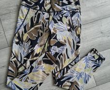 Sweaty Betty Power Leggings (Small) Botanical Leaf Design (Full Length)