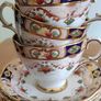 Antique Lovely Royal Tara fine bone china set for 4 made in Ireland, cup ,saucer,side plates Image 9