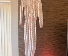 Pink and white  onesie pyjamas