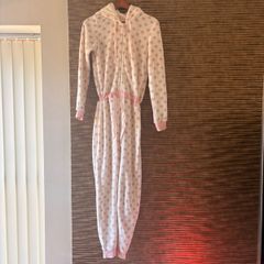 Pink and white  onesie pyjamas